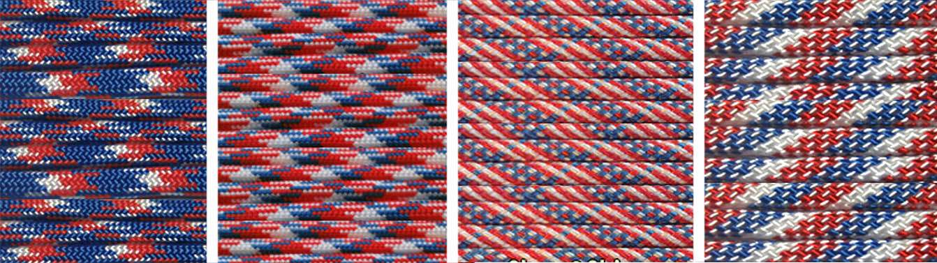 Patriotic Paracord Colors